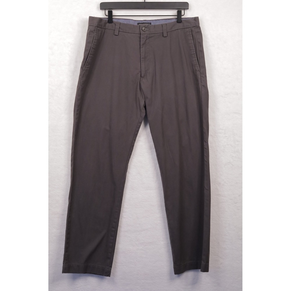 BANANA REPUBLIC Emerson Chino Pants Straight Leg Casual Trousers Brown Sz 36x31